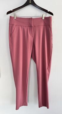 Women’s Leighton Size 9 Pink Pockets Dress Pants Trousers Cropped ￼
